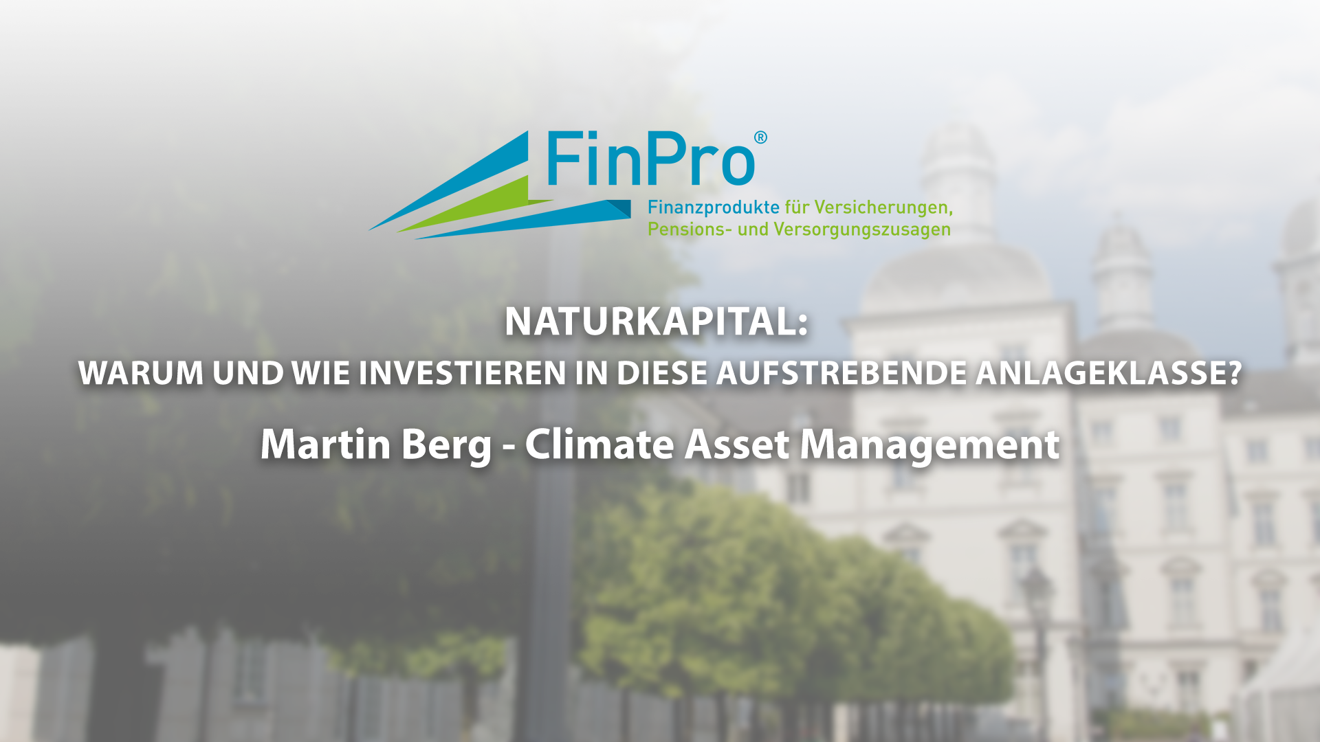 Read more about the article Naturkapital – Martin Berg – FinPro23