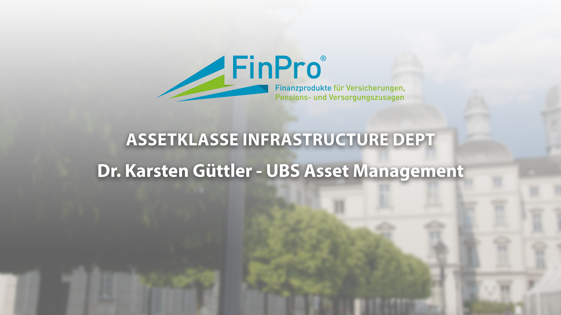 Read more about the article Assetklasse Infrastructure Dept – Dr. Karsten Güttler – FinPro23