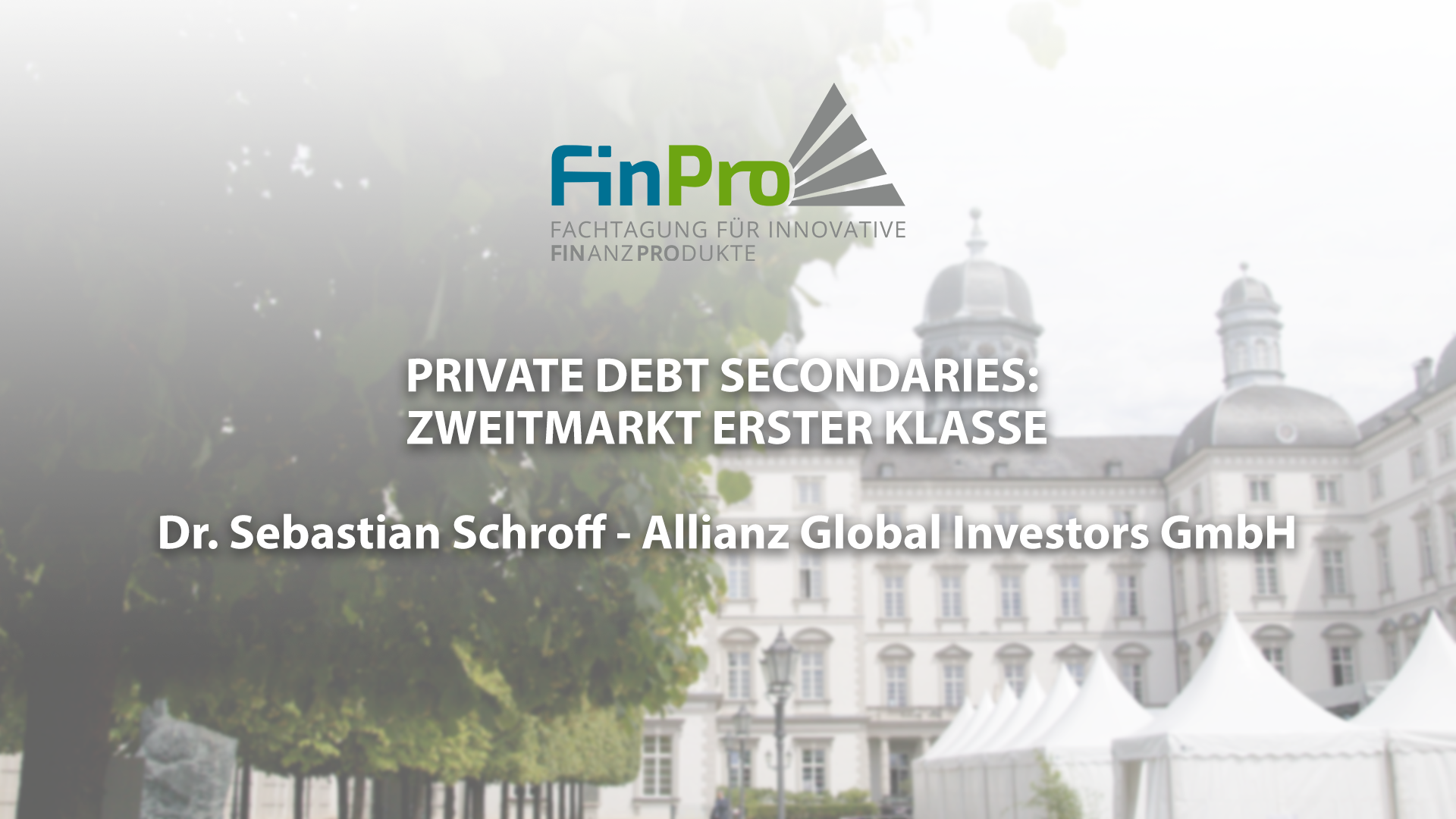 Read more about the article Private Debt Secondaries: Zweitmarkt erster Klasse – Dr. Sebastian Schroff – Allianz Global Investors GmbH